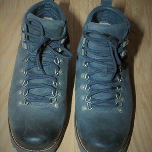 Ugg gray leather combat boots unisex shoes size 10